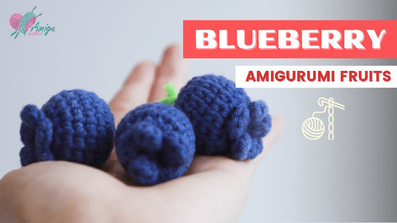 Free Tutorial Crochet - Charming Blueberry Amigurumi