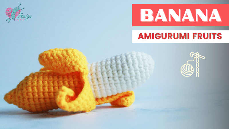 Playful Banana amigurumi - Free crochet tutorial by Amiguworld