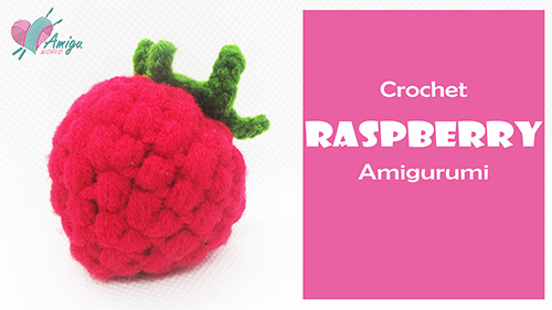 FREE Pattern - Crochet a RASPBERRY amigurumi free easy pattern tutorial ...