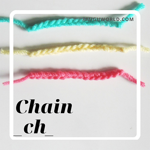 How to crochet chain stitch