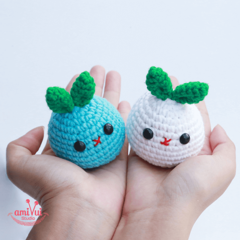 Amigurumi Bunny Keychain Free crochet pattern
