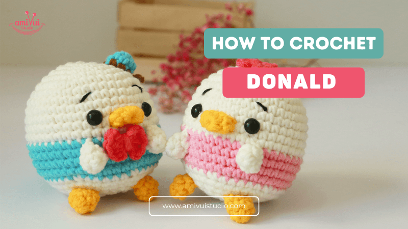 Donald Duck Ufufy Amigurumi crochet tutorial free pattern