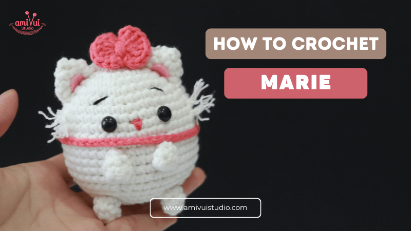 Marie cat amigurumi free crochet pattern