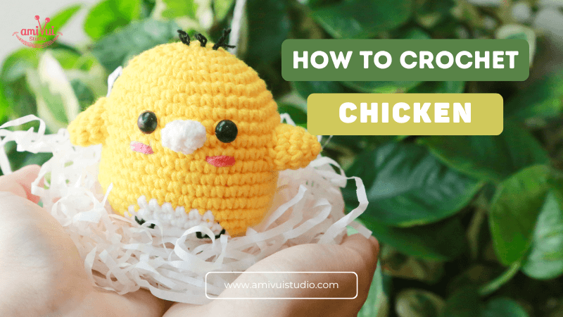 Create your own Chicken Ufufy amigurumi free crochet pattern