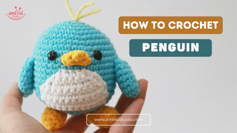 Penguin amigurumi crochet pattern video tutorial
