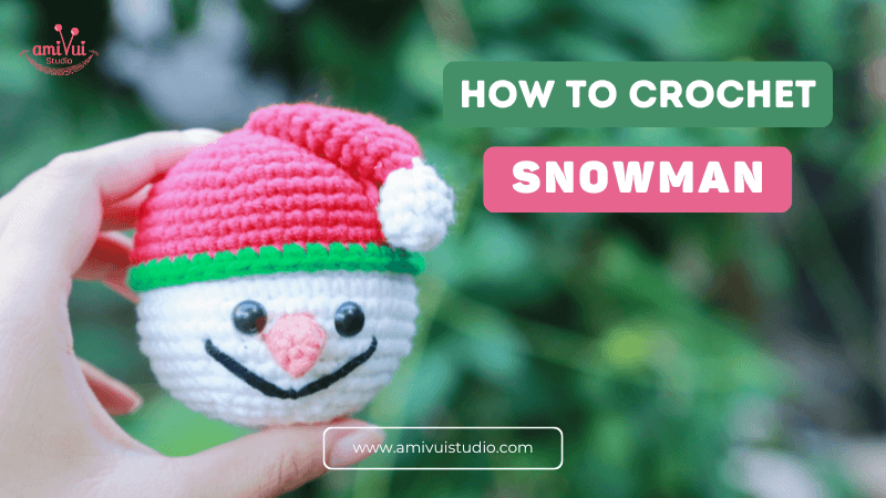 Crochet Snowman Ufufy amigurumi free tutorial