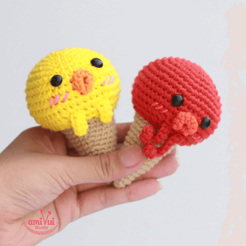 Sweet Ice Cream amigurumi – Free crochet pattern by Amibuzz