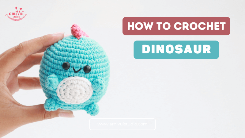 Dinosaur Ufufy free crochet video tutorial