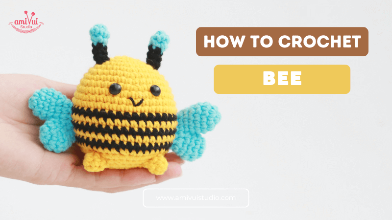 Crochet Bee Ufufy free amigurumi tutorial