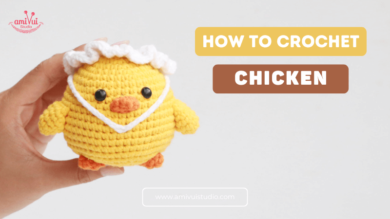 Chicken with Hat Ufufy Amigurumi Free Crochet Tutorial
