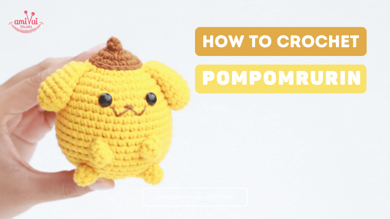 Crochet Pompompurin Ufufy amigurumi step-by-step tutorial