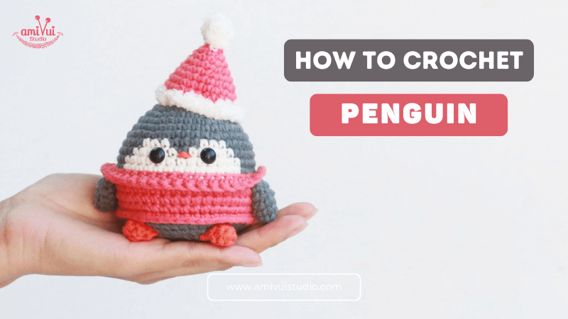 Crochet Christmas Penguin Amigurumi - Free Video Tutorial
