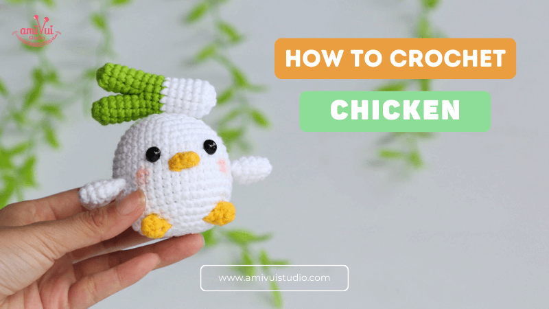 Chicken Amigurumi Crochet Pattern - Free Video Tutorial for Beginners