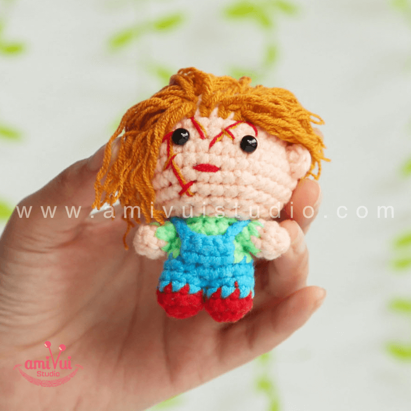 Crochet Chucky Doll - Free Amigurumi Pattern by AmivuiStudio