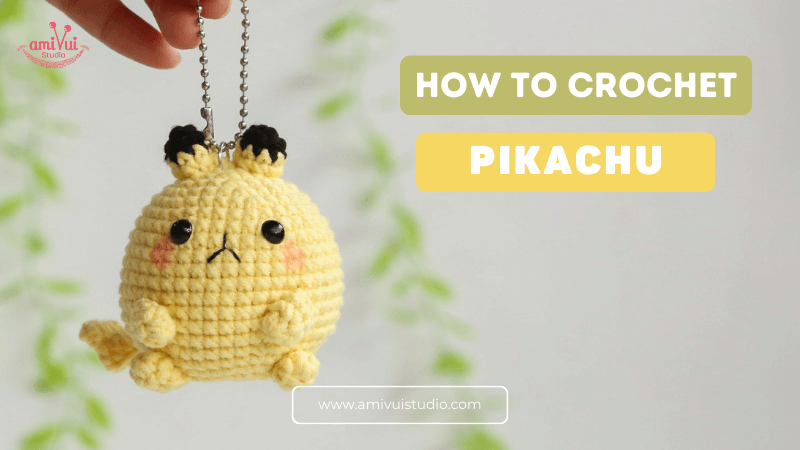Pikachu Molang Amigurumi Crochet Pattern Free Tutorial