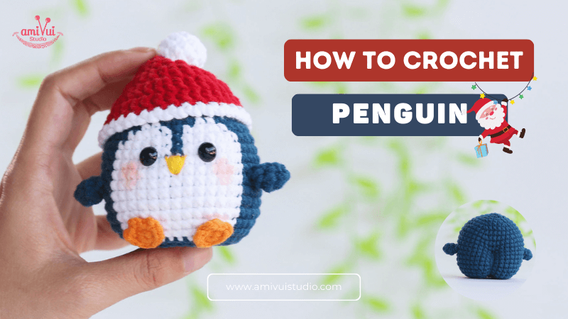 Christmas Penguin Amigurumi Crochet Pattern Free Tutorial