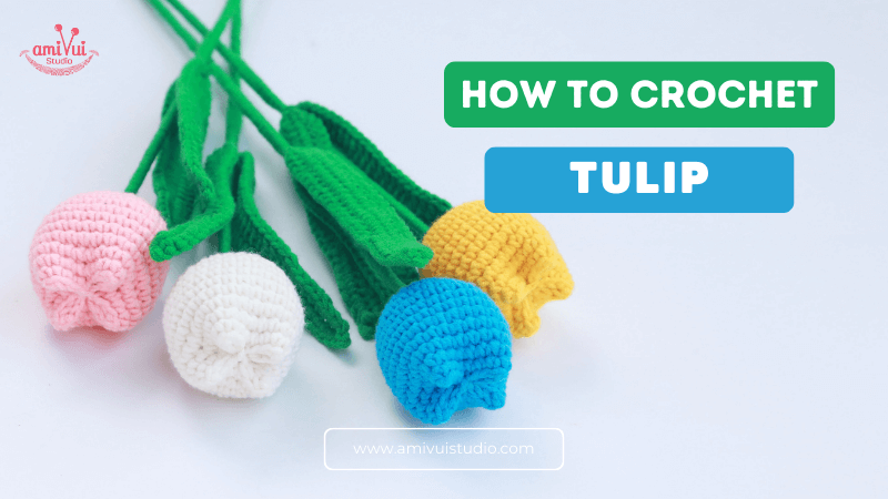 Tulip Flower Amigurumi Crochet Pattern Free Tutorial