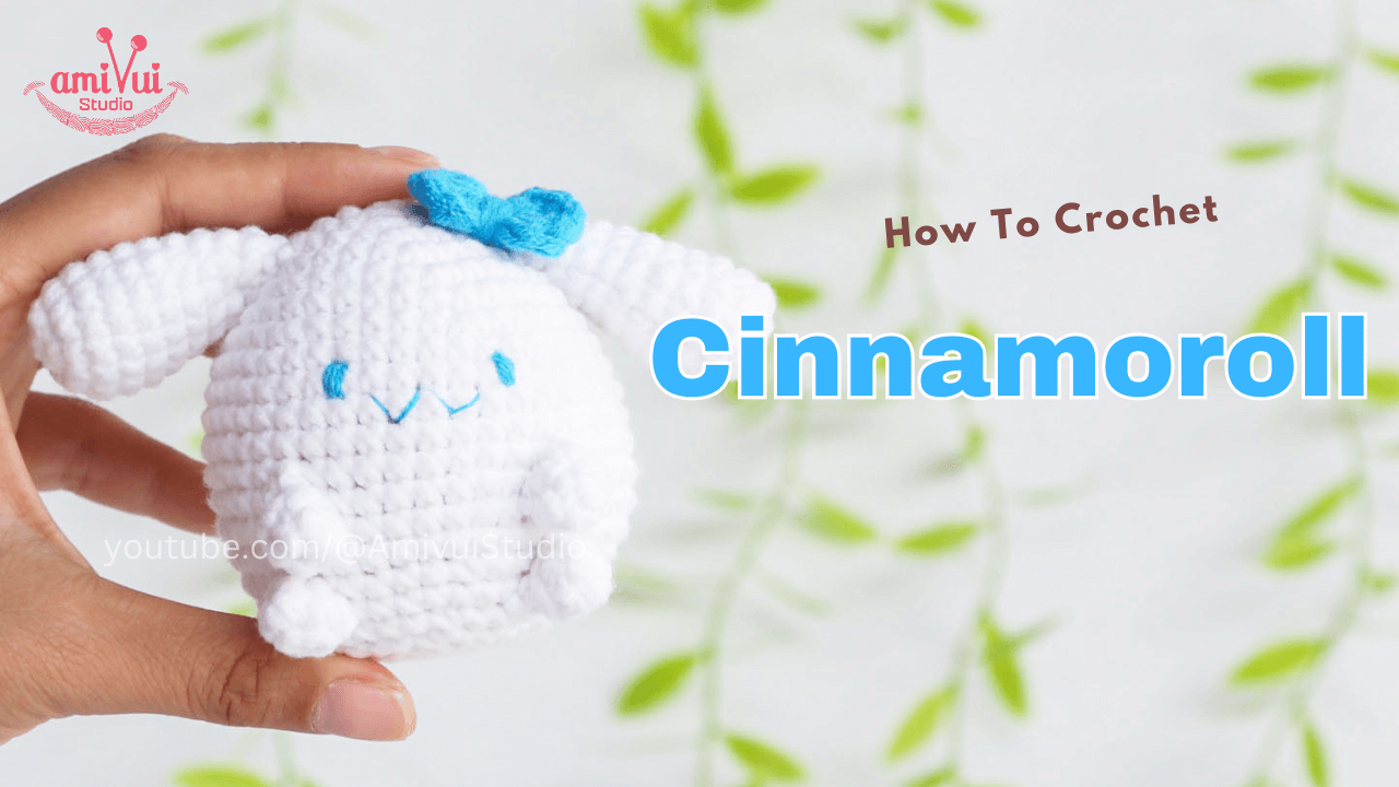 Cinnamoroll character amigurumi free crochet tutorial