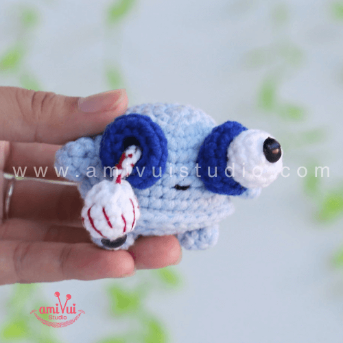 Amigurumi Monster keychain free crochet pattern