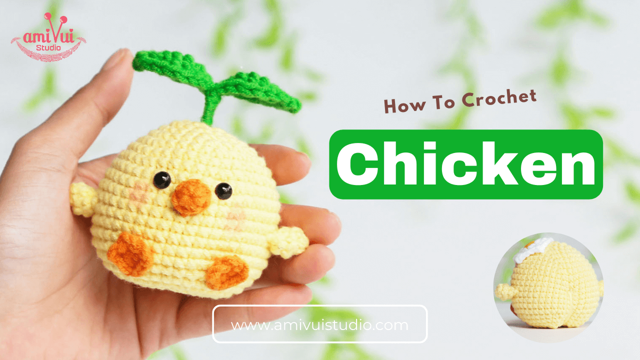 Free amigurumi chubby chicken crochet tutorial