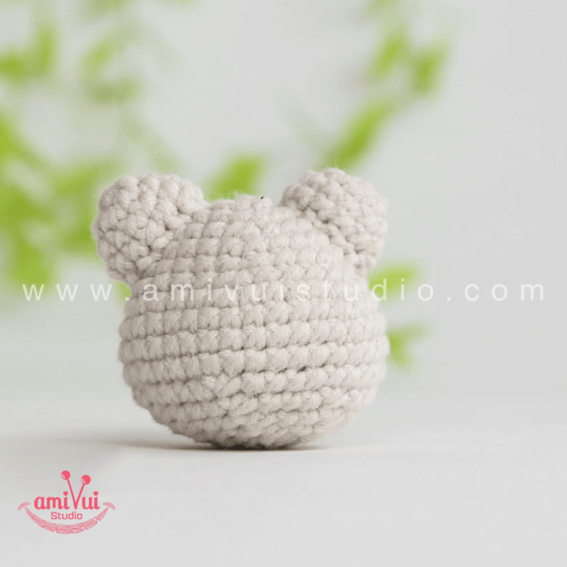 Crochet Koala keychain - Free Amigurumi Pattern by AmivuiStudio