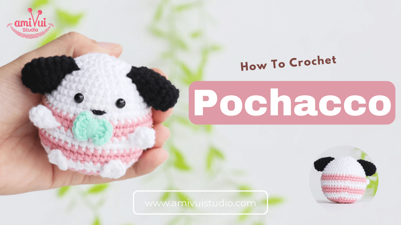 Pochacco character amigurumi free crochet tutorial