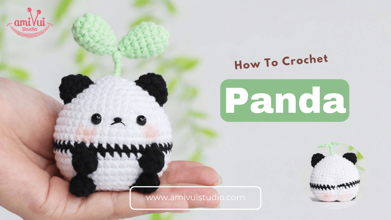 Amigurumi chubby Panda free crochet tutorial