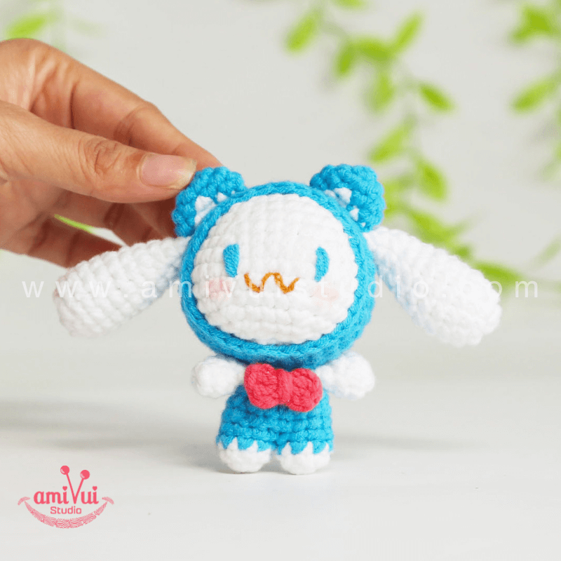 Hướng dẫn cách làm nhân vật Sanrio Cinnamoroll bằng len - Chart móc miễn phí Amivui Studio