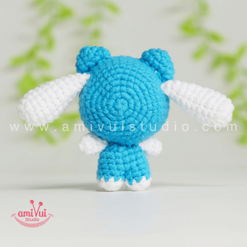 Hướng dẫn cách làm nhân vật Sanrio Cinnamoroll bằng len - Chart móc miễn phí Amivui Studio