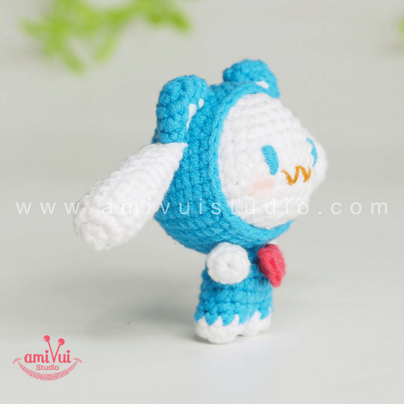 Hướng dẫn cách làm nhân vật Sanrio Cinnamoroll bằng len - Chart móc miễn phí Amivui Studio