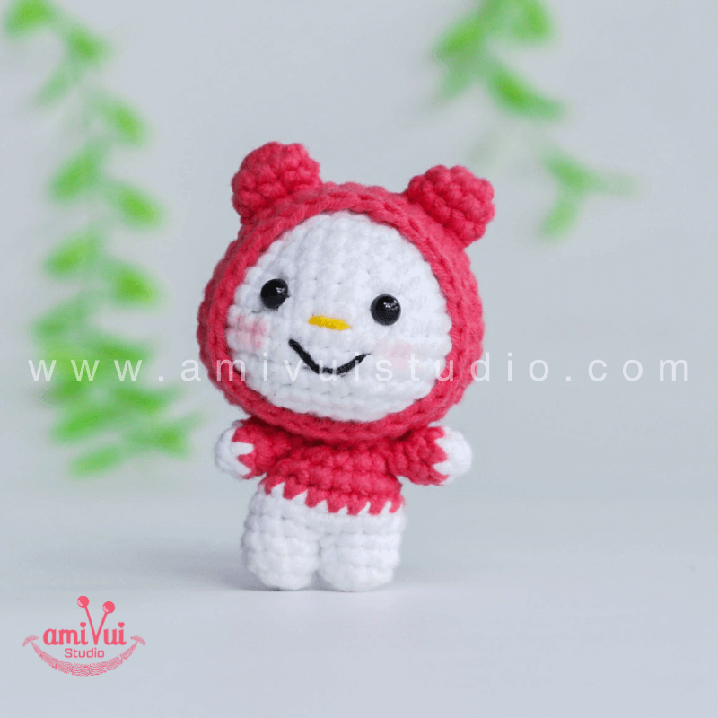 Hướng dẫn cách làm nhân vật Sanrio My Melody bằng len - Chart móc miễn phí Amivui Studio