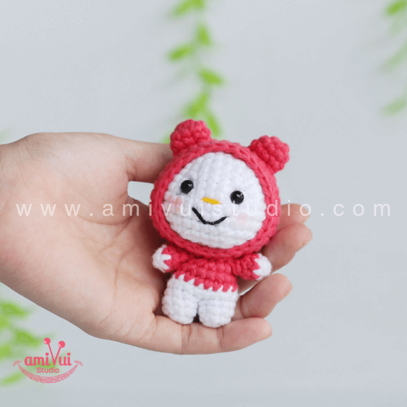 Hướng dẫn cách làm nhân vật Sanrio My Melody bằng len - Chart móc miễn phí Amivui Studio