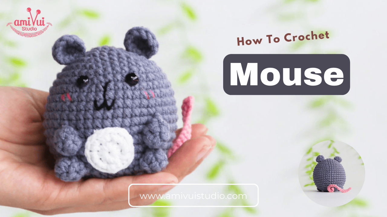 Amigurumi chubby mouse free crochet tutorial