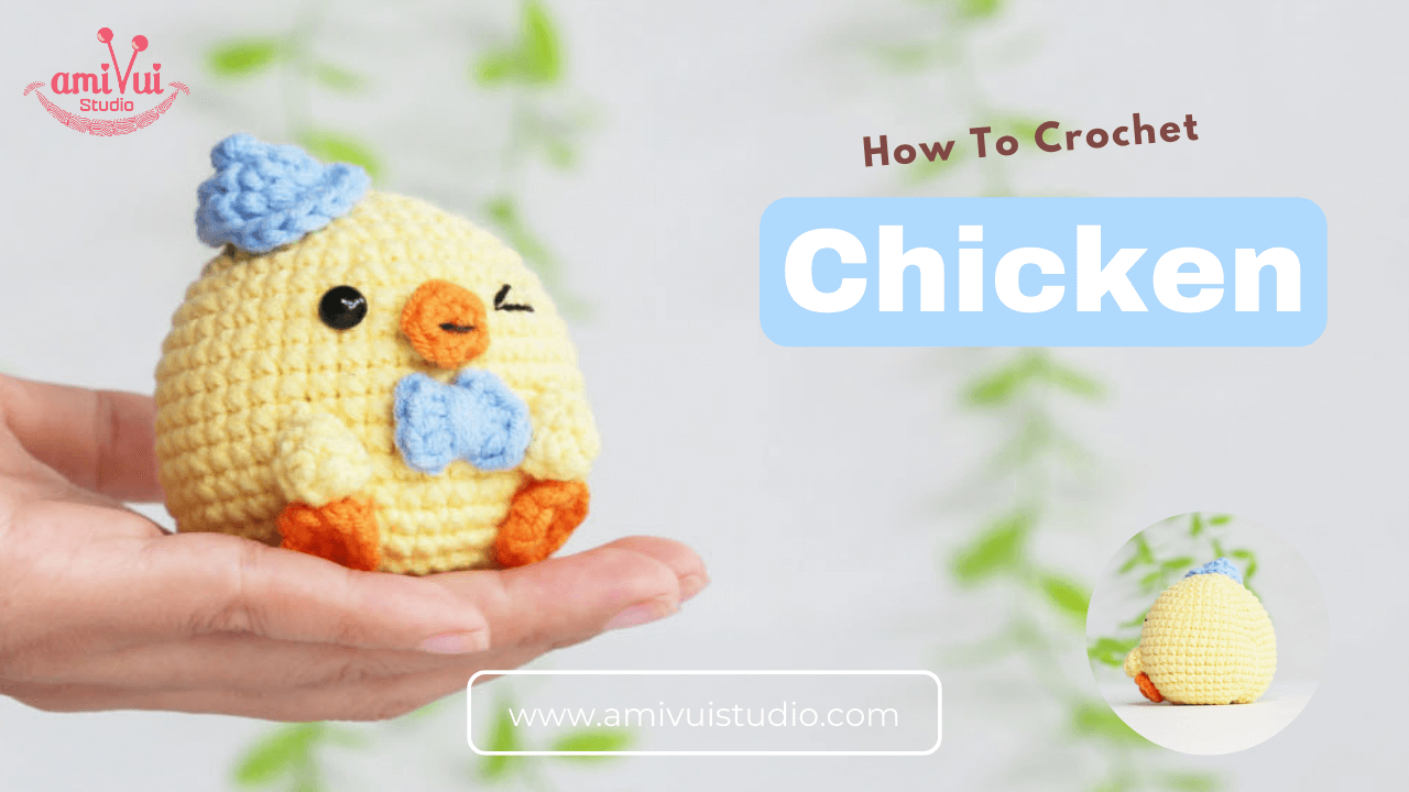 Crochet chibi chicken amigurumi free pattern