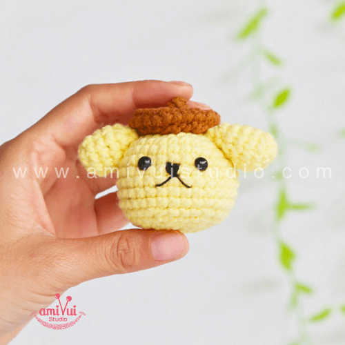 Pompompurin Sanrio characters amigurumi free crochet pattern