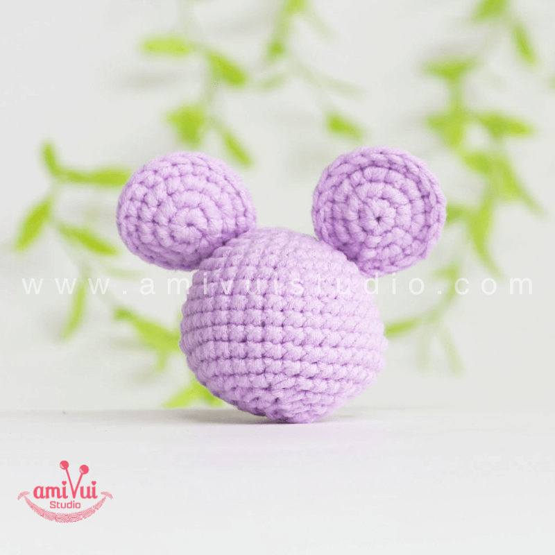 Crochet Elephant keychain - Free Amigurumi Pattern by AmivuiStudio