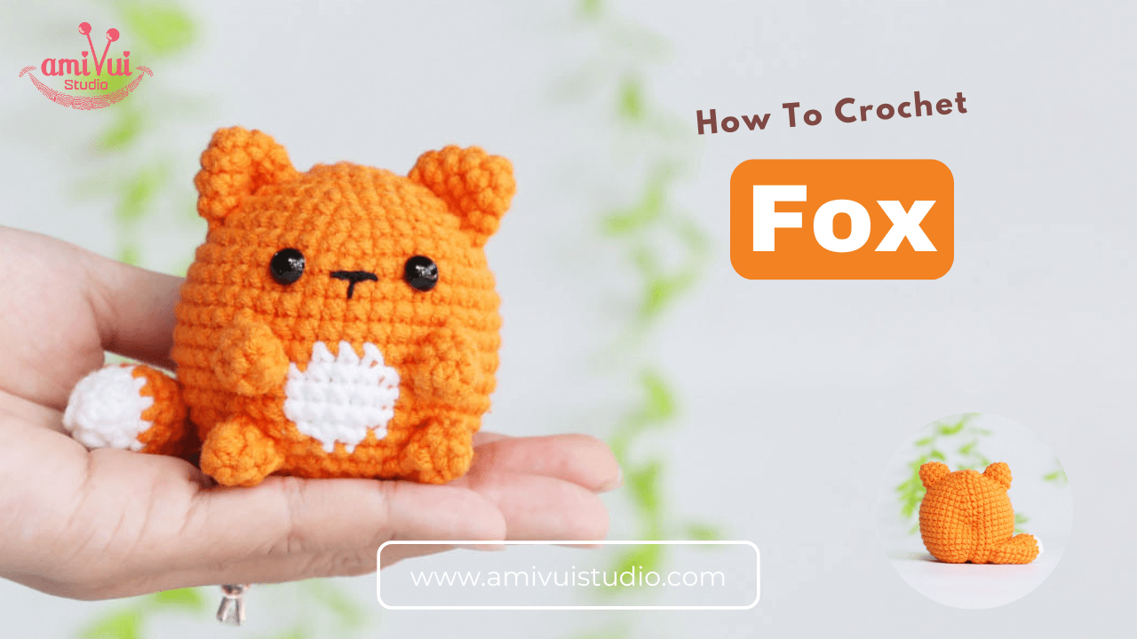 Amigurumi Ufufy Fox keychain free crochet pattern