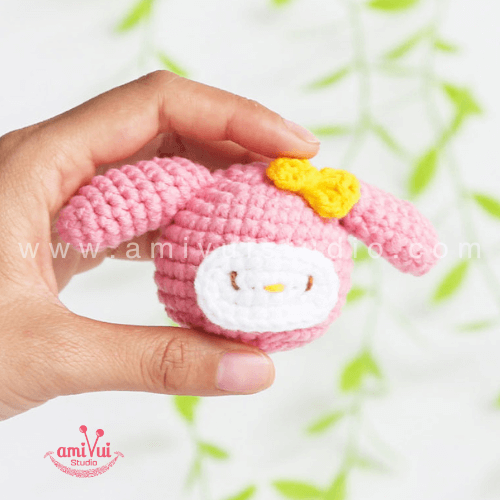 Crochet little My Melody Sanrio character free crochet pattern